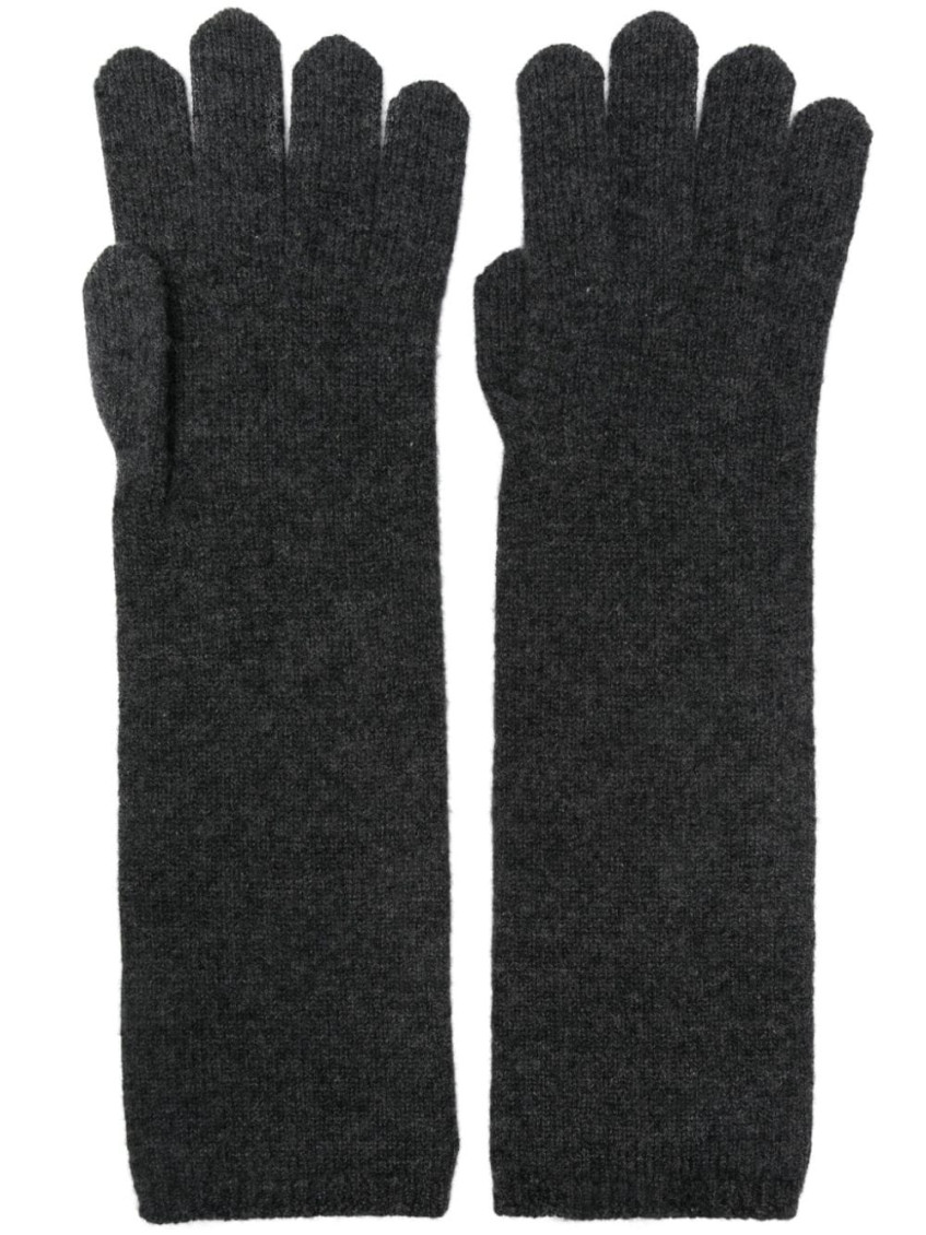 Max Mara Grey Woolen Gloves