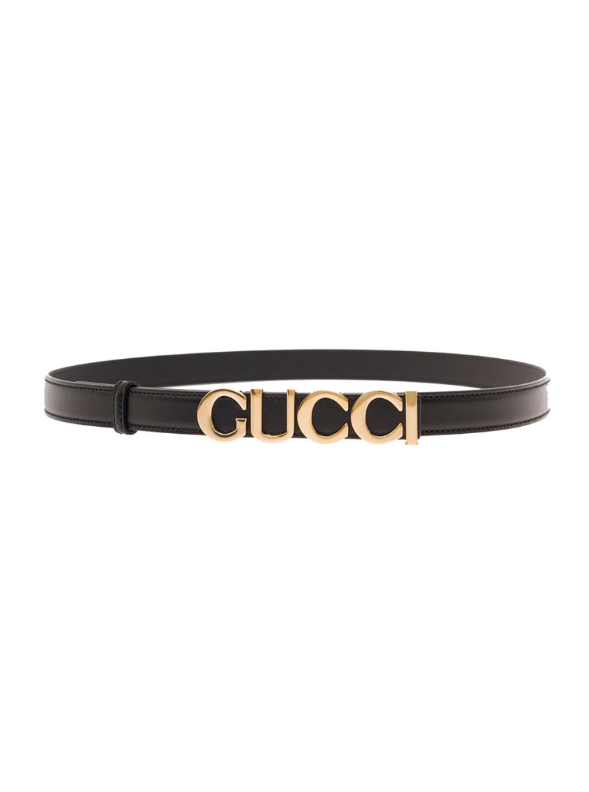 Gucci Belt 2 Logo 75 In Black
