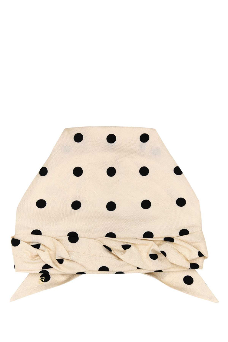 Valentino Garavani Women Printed Satin Turban In Off White