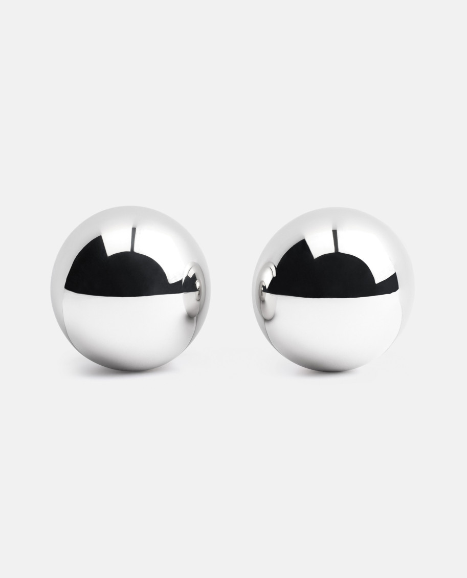 Shop Jacquemus Silver Salon Earrings