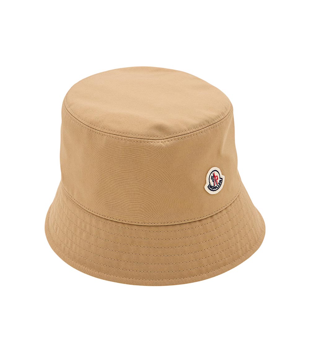Moncler Beige Bucket Hat In Beige