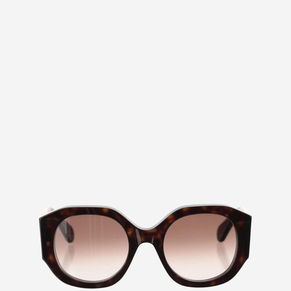 Chloé Naomy Sunglasses In Dark Havana/brown Sunglasses In Multicolor