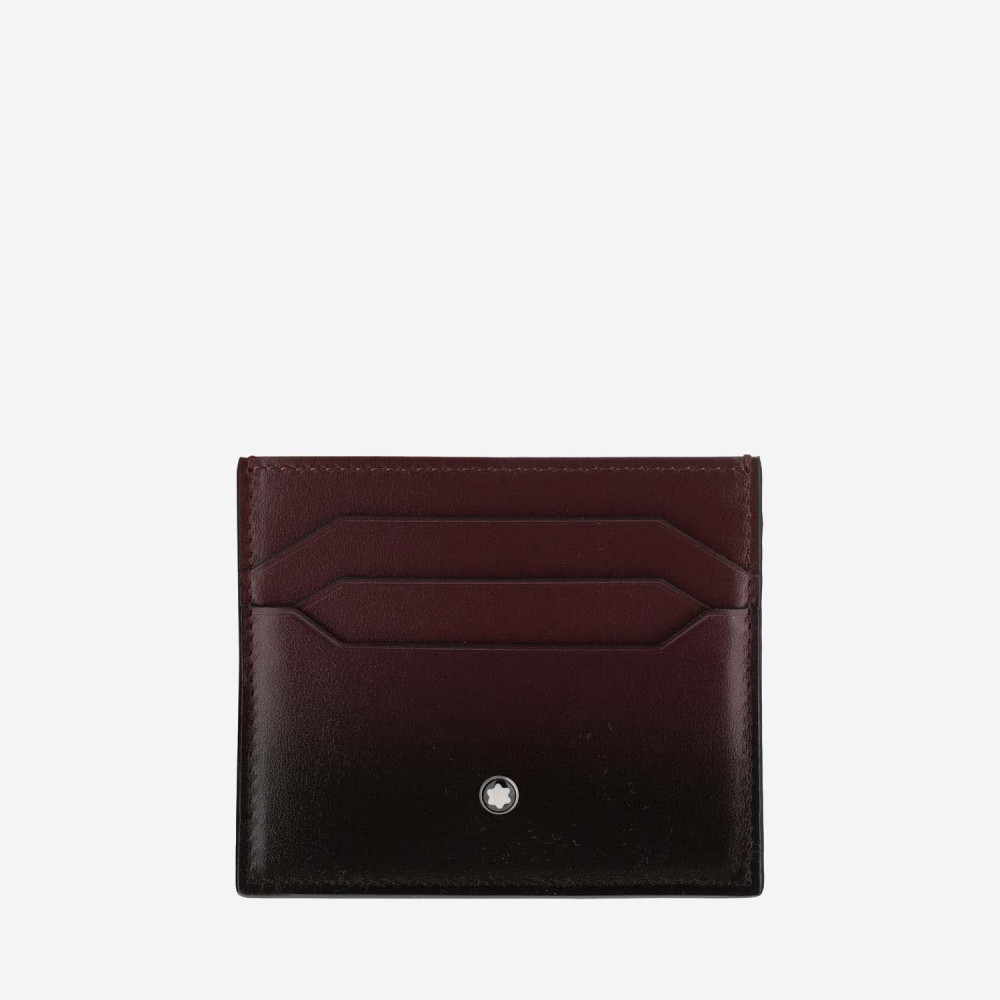 Montblanc Cherry Black Card Holder In Multicolor