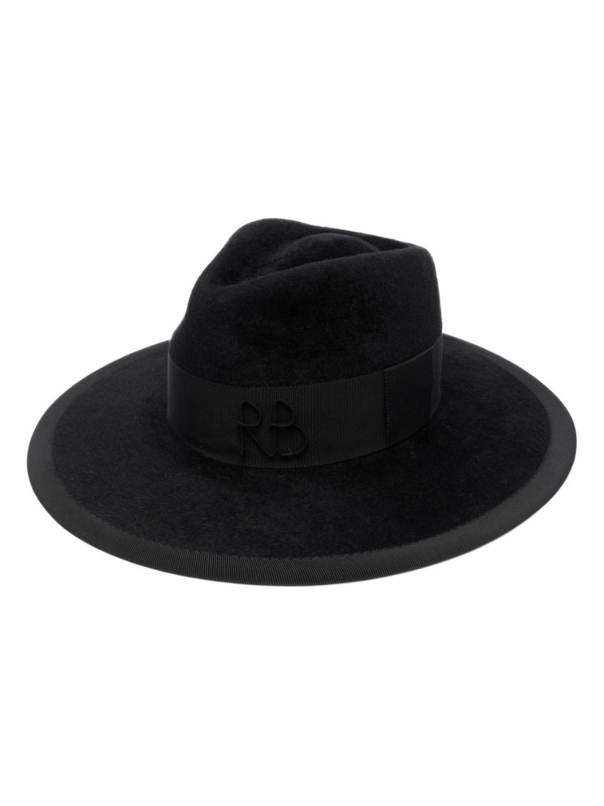 Ruslan Baginskiy Black Fedora Hat