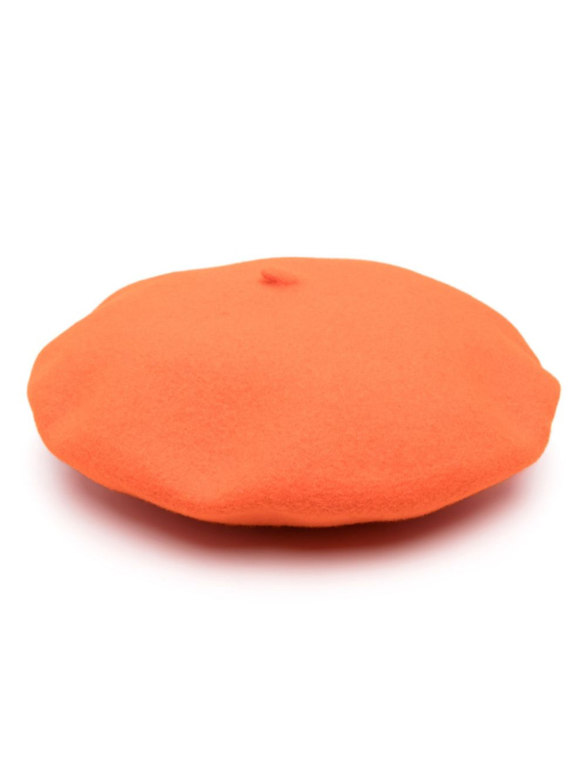 Borsalino Orange Wool Basque Hat