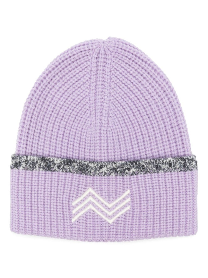 Missoni Light Purple Zig Zag Wool Beanie