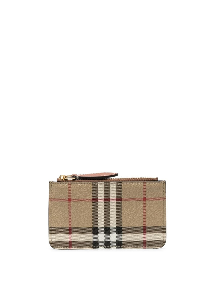 Burberry Beige Zipped Case Holder In Beige