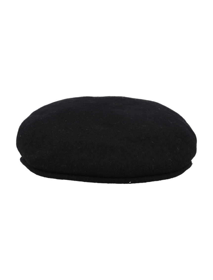 Marine Serre Black Embroidered-moon Beret Hat