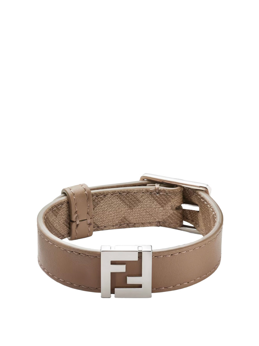 Fendi Ff Reversible Bracelet Accessories In Black