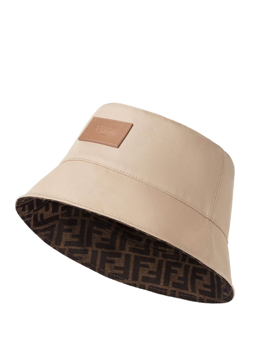 Fendi Reversible Ff-pattern Bucket Hat In Brown