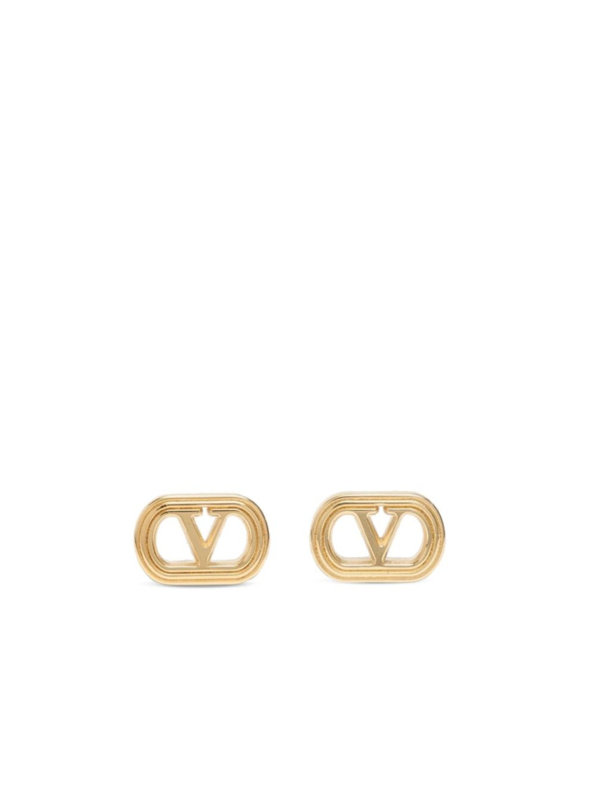 Valentino Oval Earrings In Gold