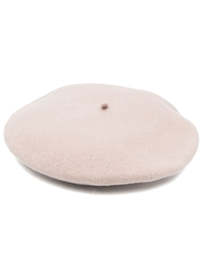 Borsalino Brushed-finish Wool Beret In Pink