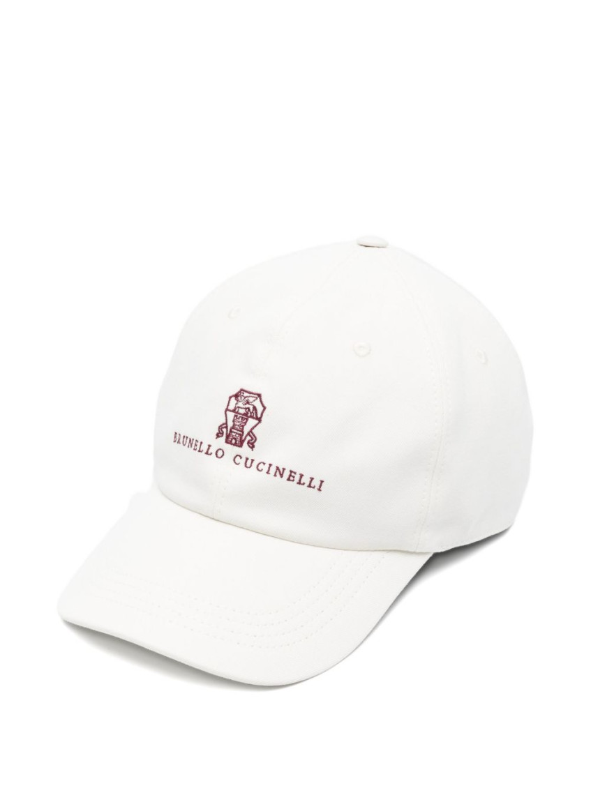 Brunello Cucinelli Logo-embroidered Baseball Hat In White