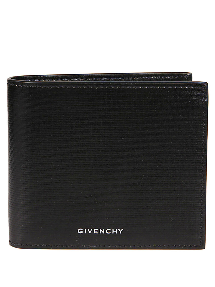 Givenchy 4g Leather Bi-fold Wallet In Black