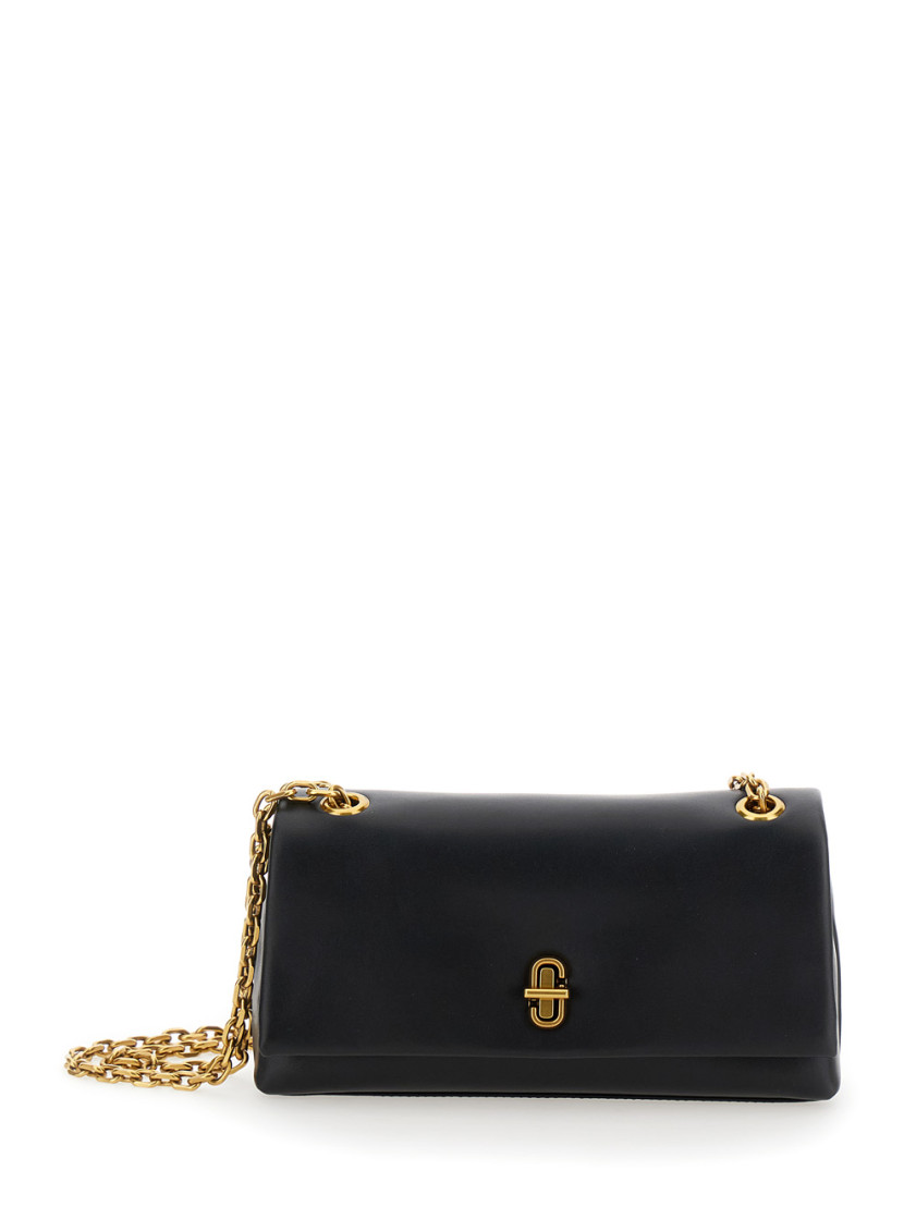 Marc Jacobs Black The Dual Shoulder Bag In Black