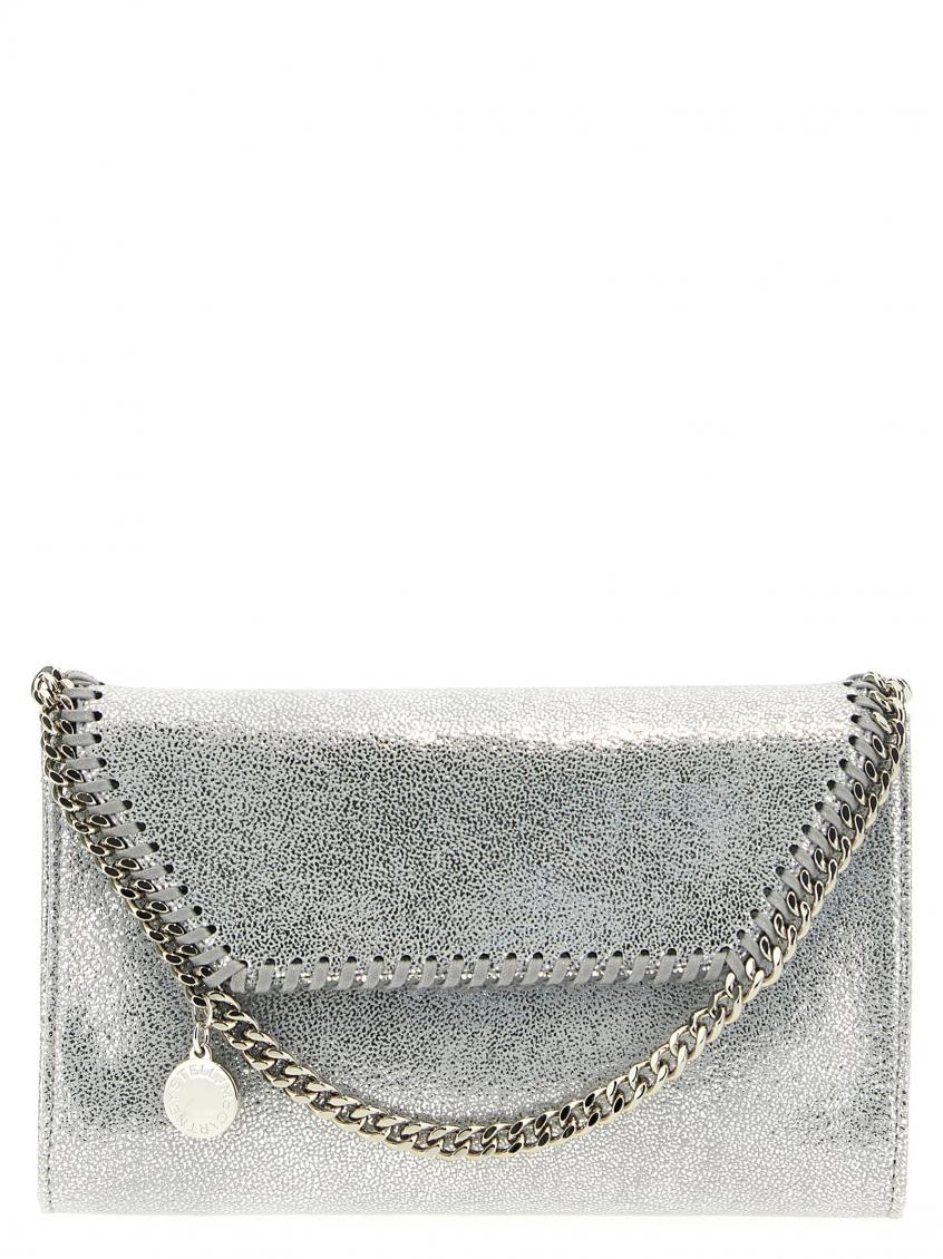 Stella Mccartney Silver Falabella Crossbody Bag In Silver