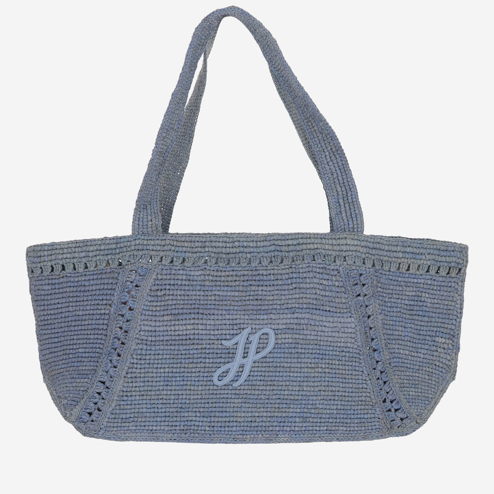 Shop Patou Blue Trapeze Large Tote