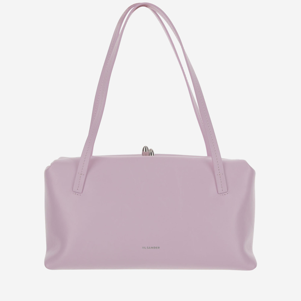 Jil Sander Purple Goji Pillow Shoulder Bag In Black