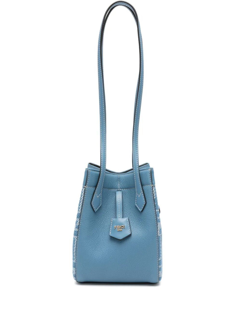 Fendi Women's Mini Origami Bucket Bag In Blue