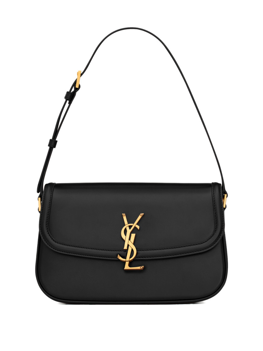 Saint Laurent Black Solferino Medium Shoulder Bag