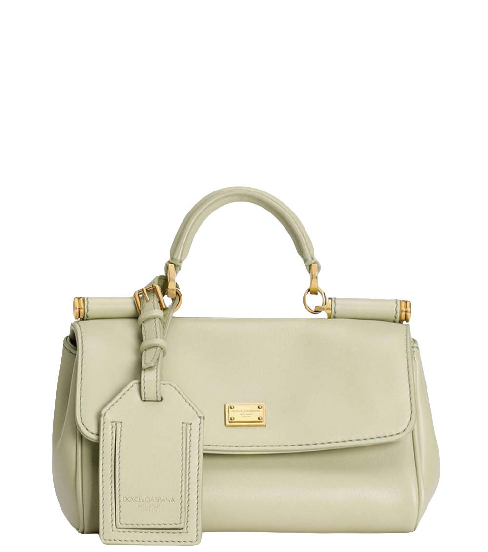 Dolce & Gabbana Women Light Green Sicily Mini Satchel, Onesize Luxury Satchels For Women Darveys