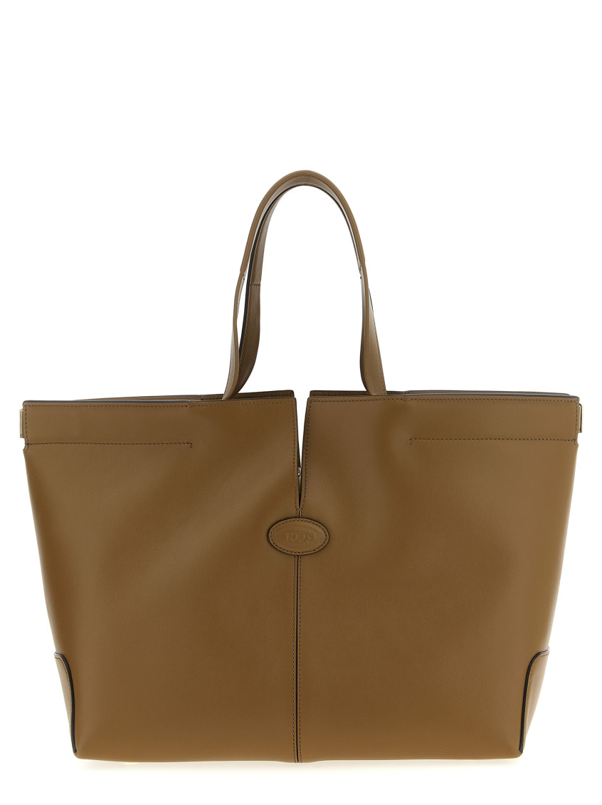 Tod's Brown Di Folio Tote In Brown