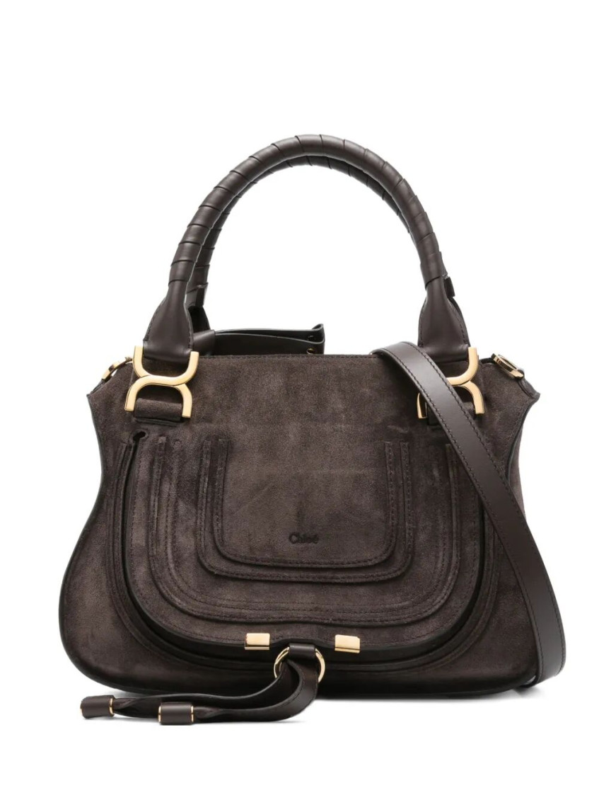 Chloé Brown Marcie Small Satchel In Brown