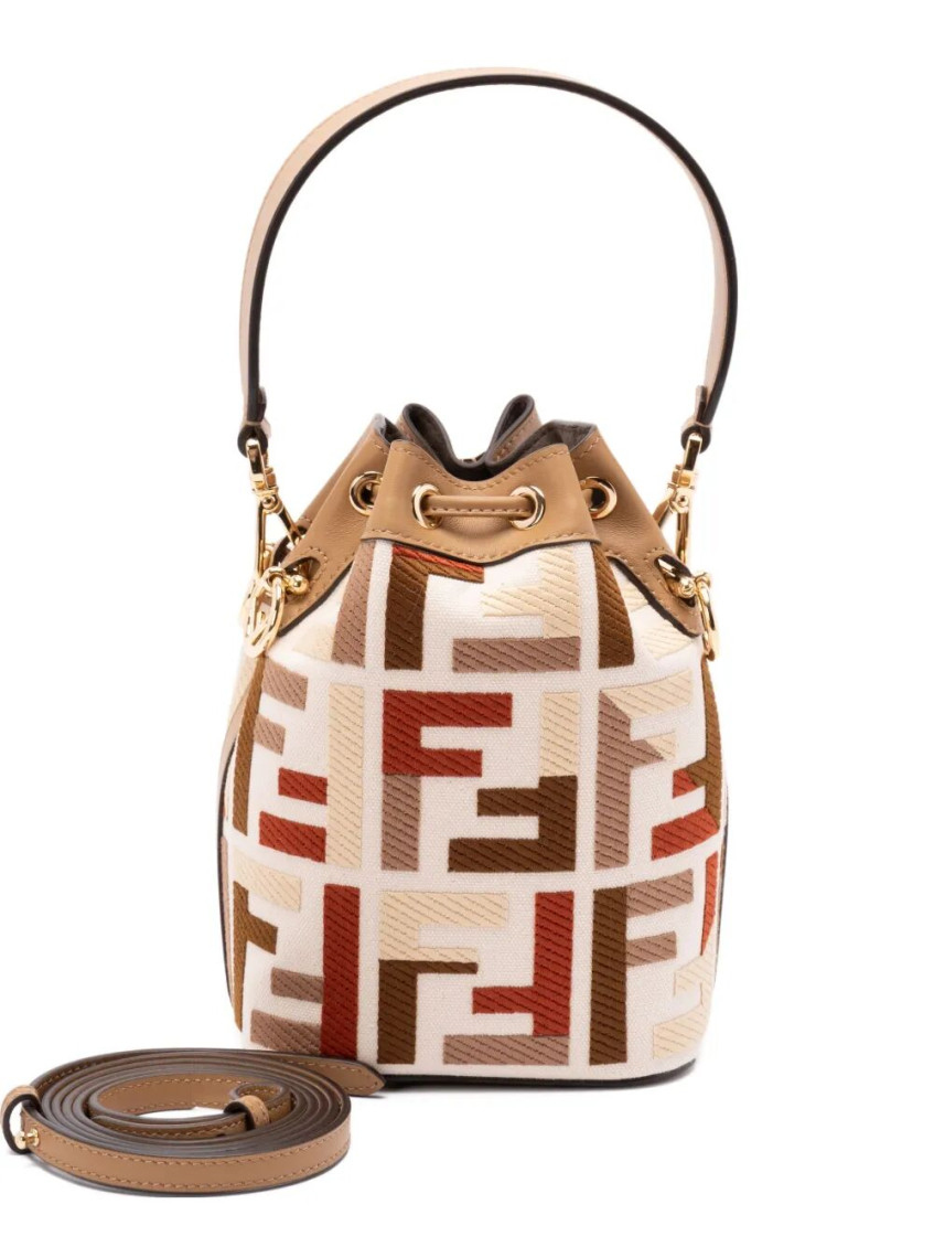 Fendi Multicolor Mon Tresor Bucket Bag In Multi