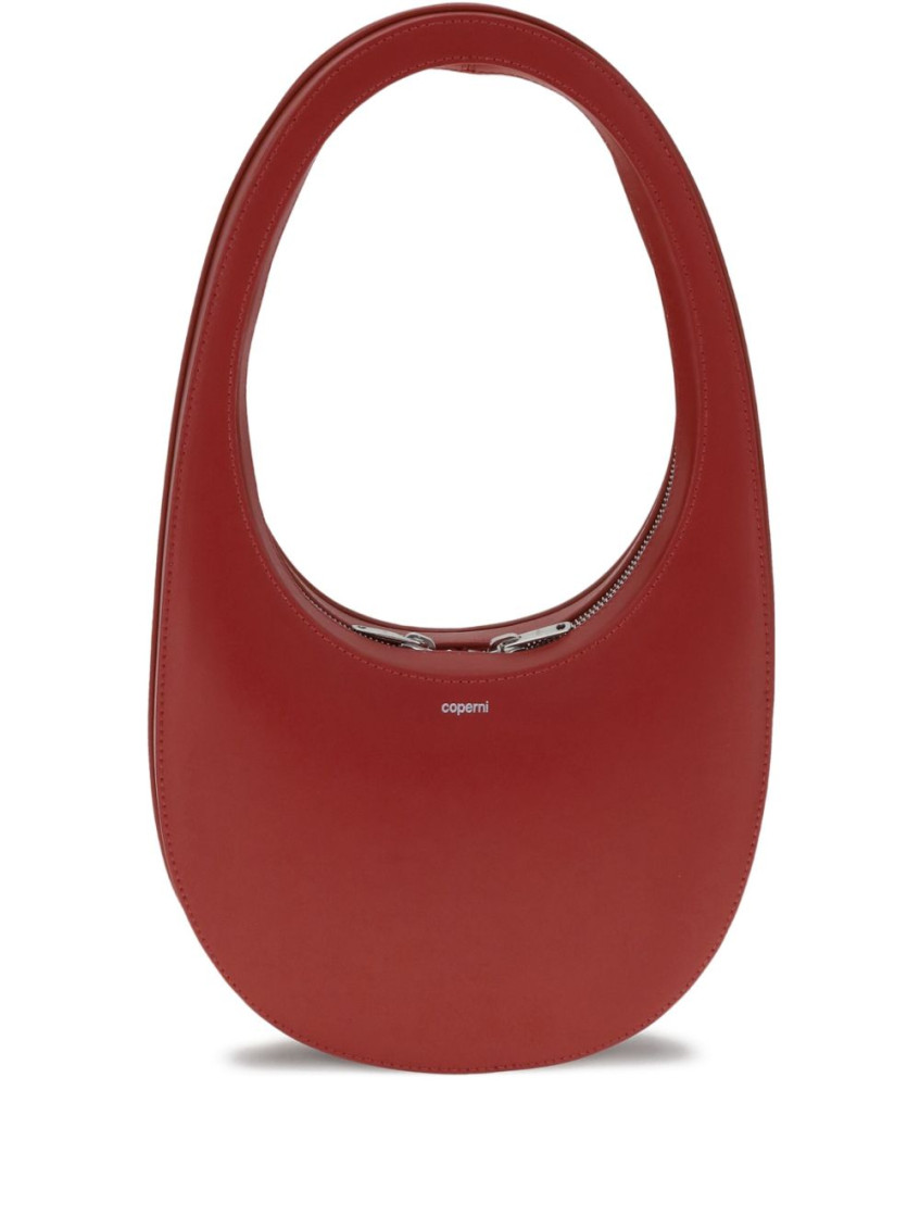 Coperni Mini Oval Crossbody Bag Top Handle In Red
