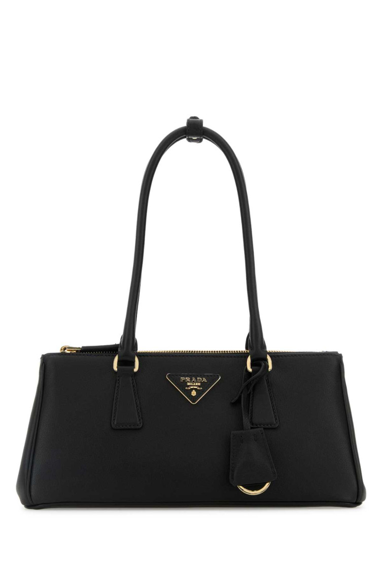 Prada Black Galleria Shoulder Bag In Black
