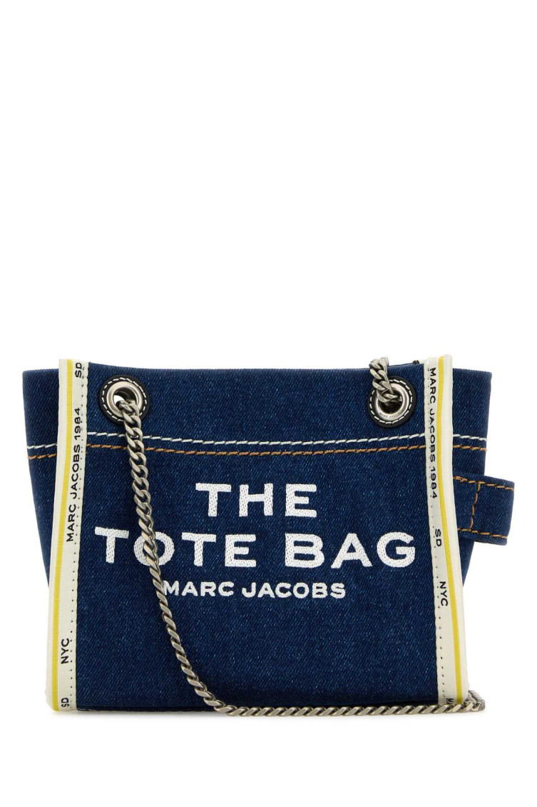 Marc Jacobs The Denim Chain Crossbody Tote Crossbody Bags In Blue