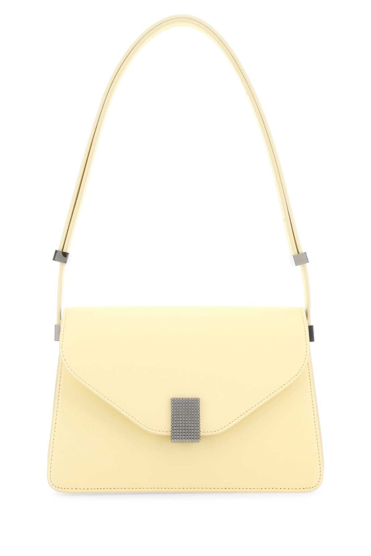 Shop Lanvin Light Yellow Concerto Shoulder Bag