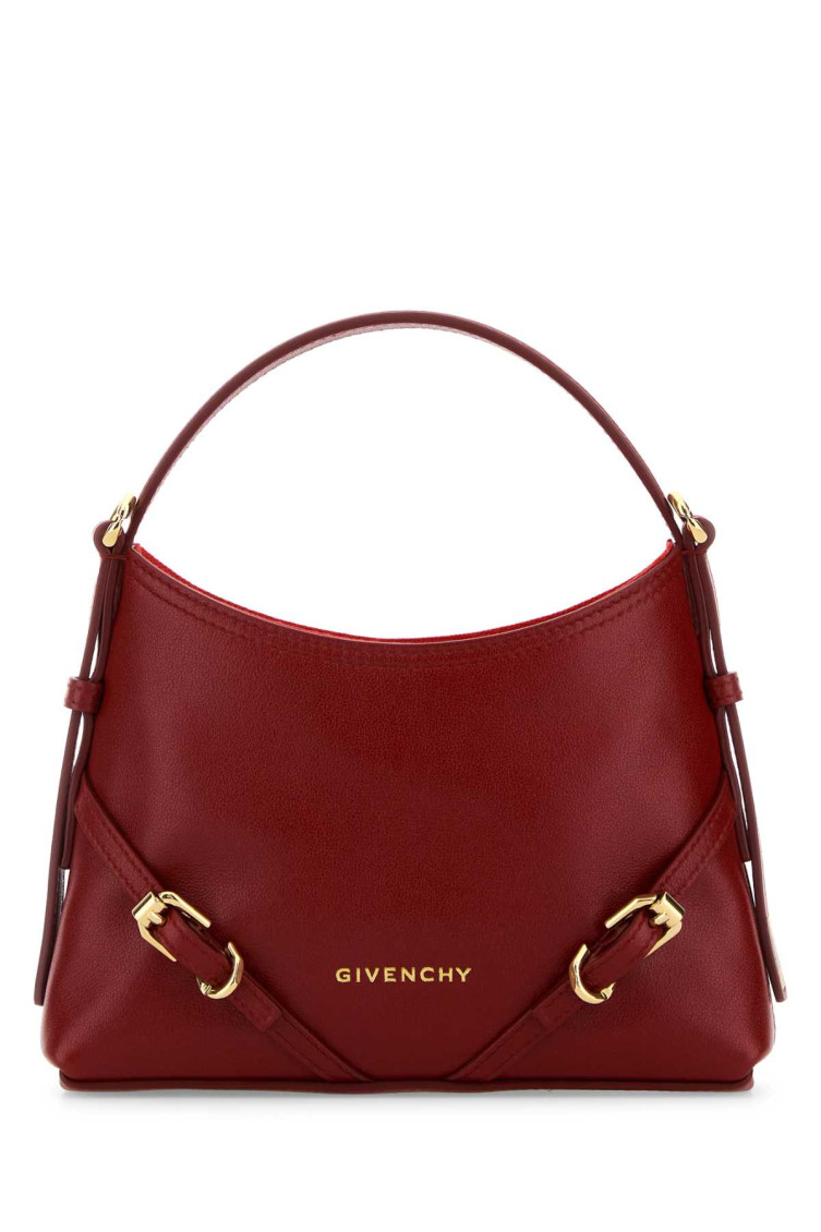 Givenchy Women Red Leather Nano Voyou Handbag In Red