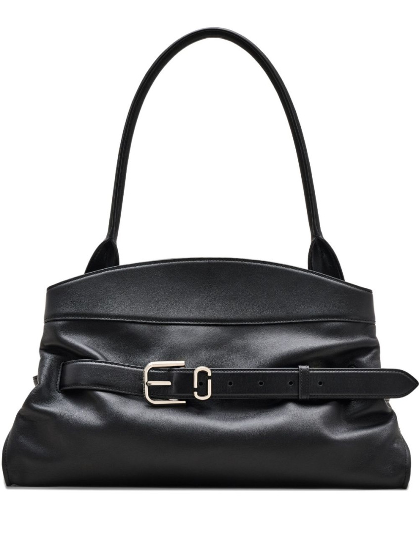 Marc Jacobs The Satchel Leather Tote Bag In Black