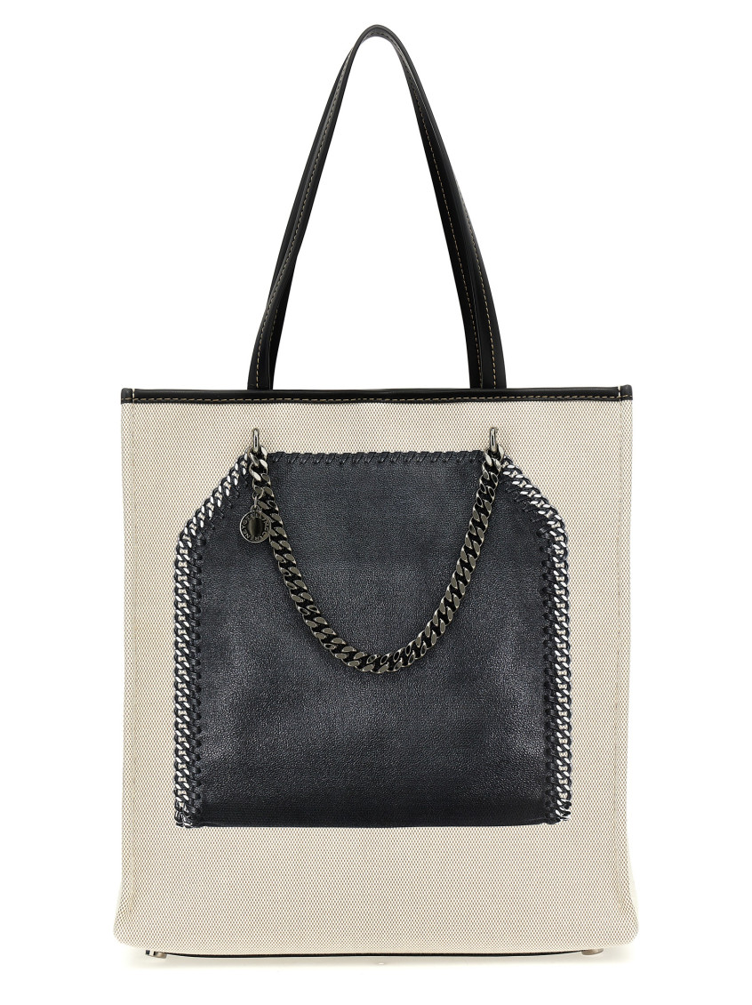 Stella Mccartney Trompe Loeil Print On Shopping Bag In Multicolor
