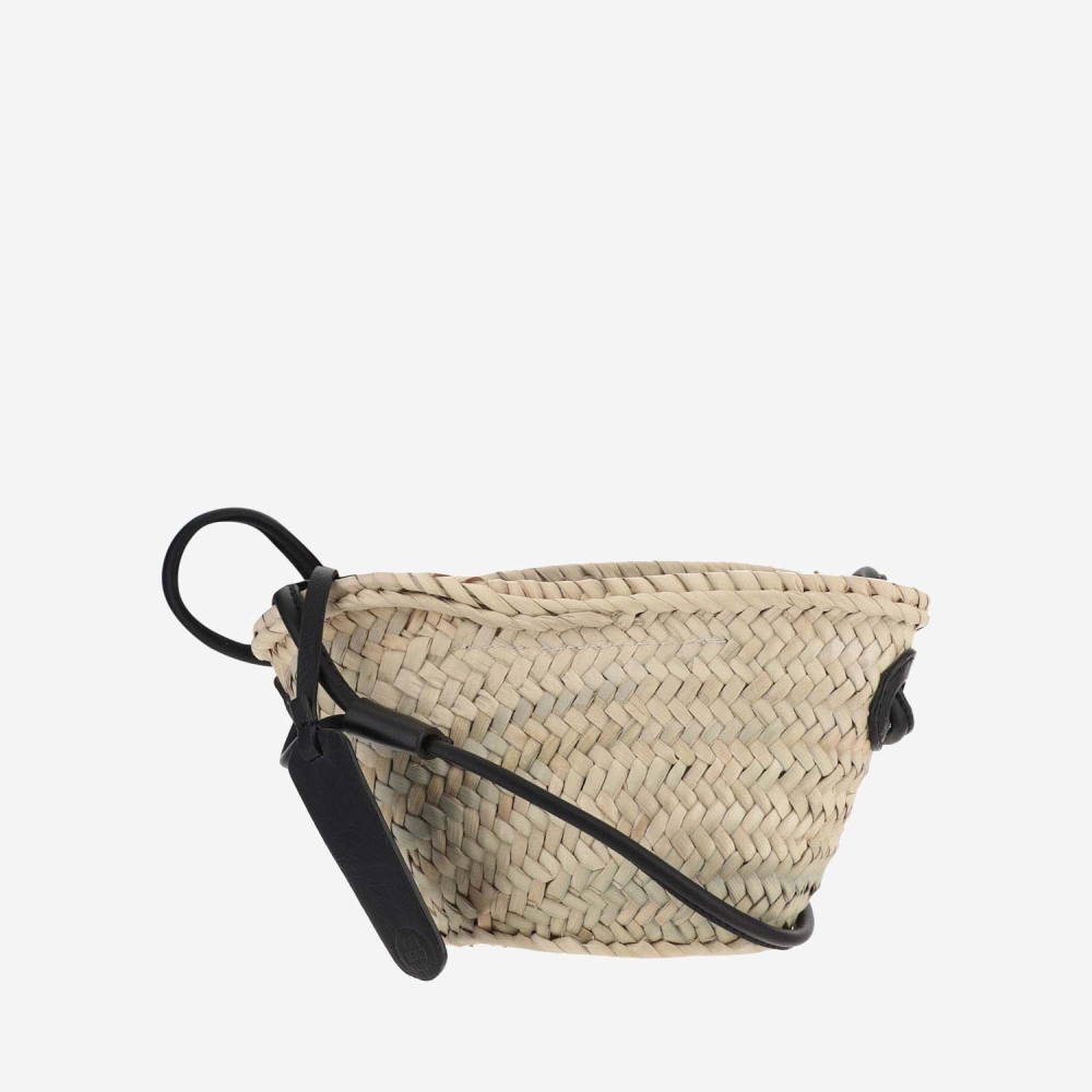Filippo Catarzi Straw Bag With Logo In Orange