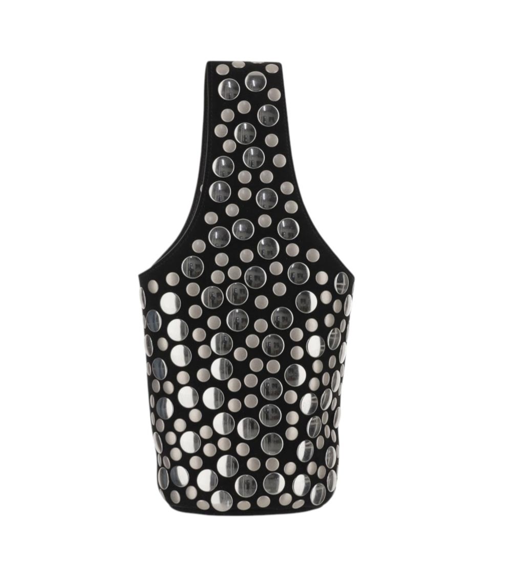 Khaite Livia Small Studded Suede Bucket Bag