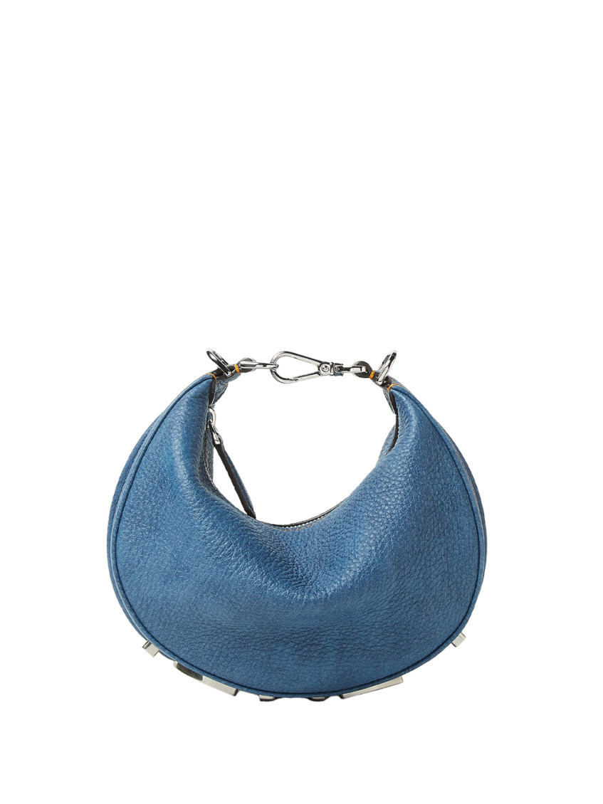Fendi Blue Graphy Mini Crossbody Bag