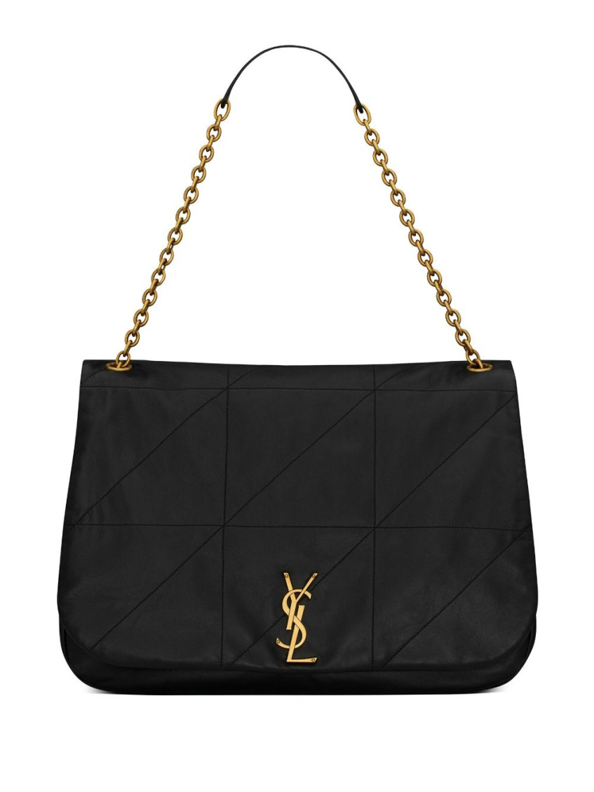 Saint Laurent Woman Black Nappa Leather Jamie 4.3 Shoulder Bag In Black