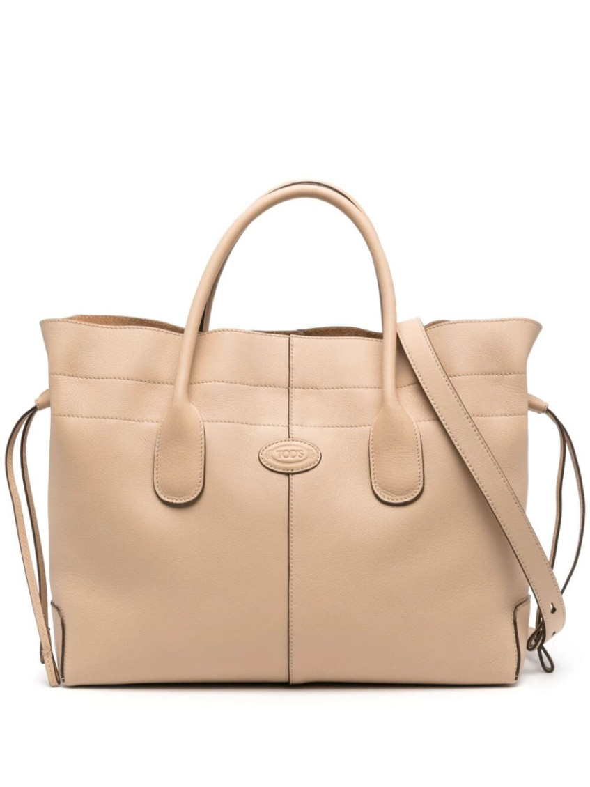 Tod's Di Bag Small With Drawstring In Beige
