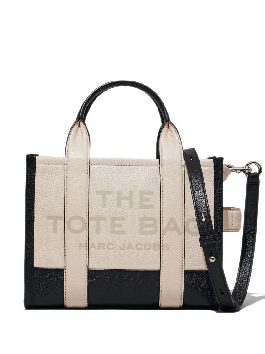 Marc Jacobs Beige black The Colorblock Small Tote Bag for Women Online USA at Darveys