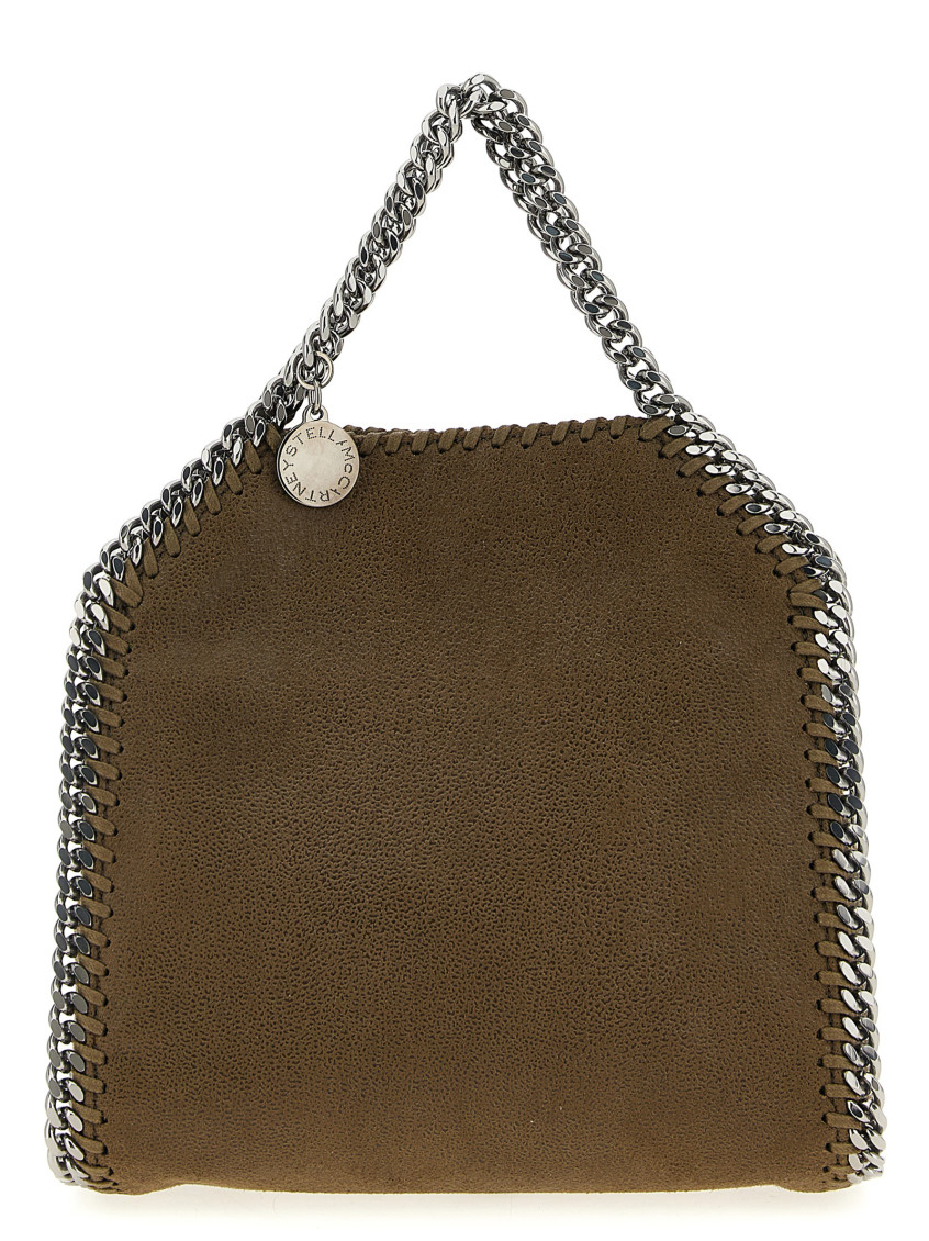 Stella Mccartney Olive Falabella Tiny Handbag In Green