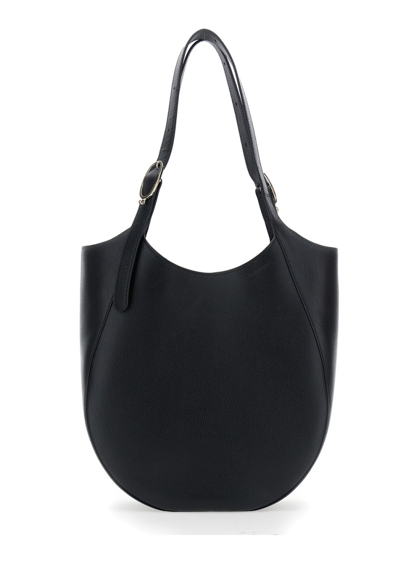 Longchamp Black Le Foulonne Xl Tote In Black