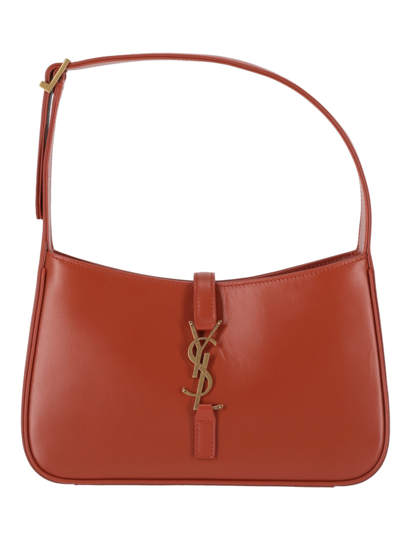 Saint Laurent Brown Le 5a7 Shoulder Bag