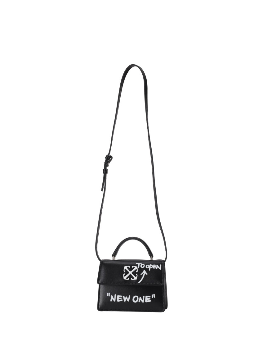 Off-white Black Jitney Baby Quote Handbag