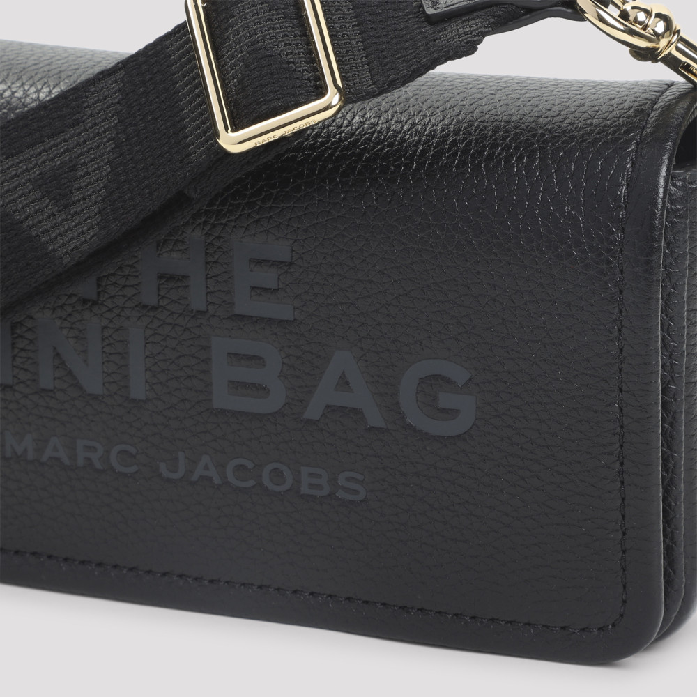 Marc Jacobs Black The Leather Mini Crossbody Bag for Women Online