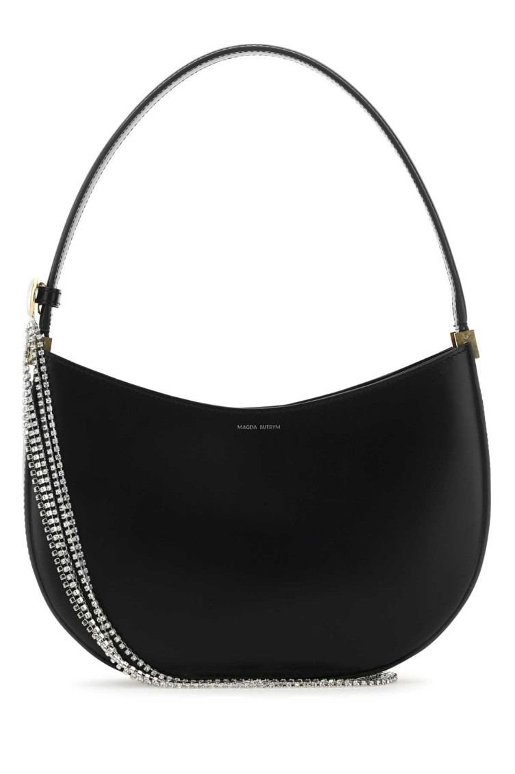 Shop Magda Butrym Black Vesna Medium Shoulder Bag