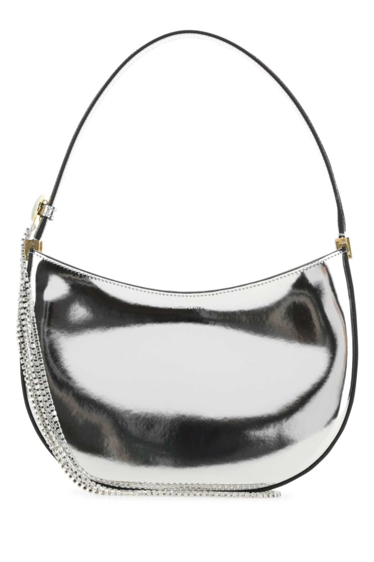 Shop Magda Butrym Silver Medium Vesna Shoulder Bag