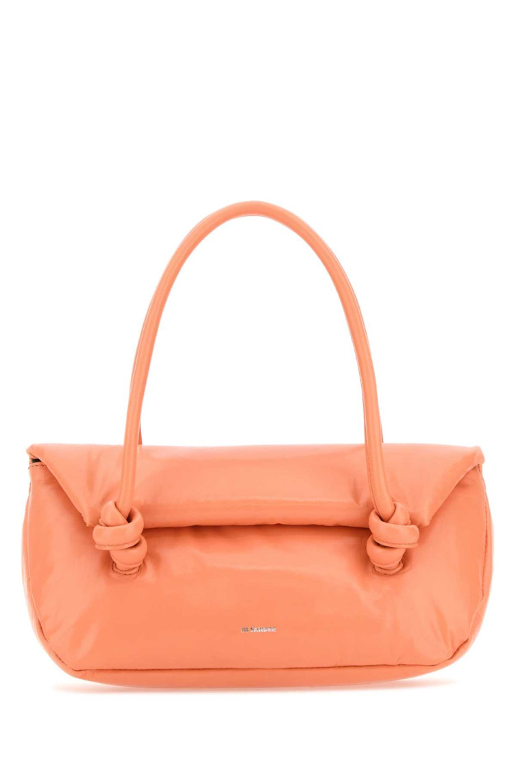 Jil Sander Small Padded Shoulder Bag In Peach