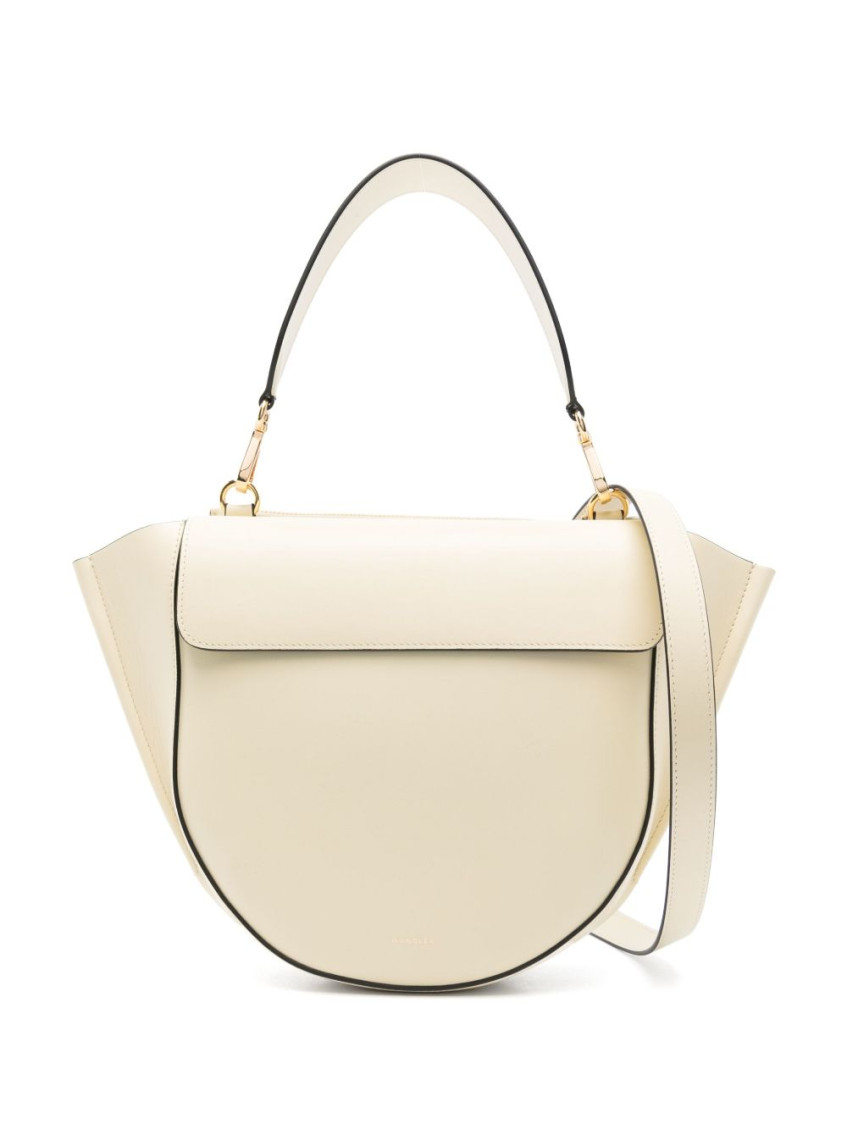 Wandler Beige Shoulder Bag With Structured Flap In Beige